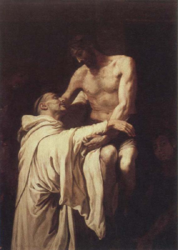 RIBALTA, Francisco christ embracing st.bernard France oil painting art